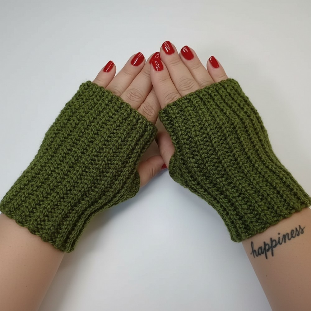How to crochet mittens – With a rectangle 10