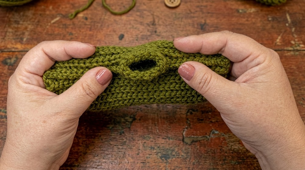 How to crochet mittens – With a rectangle 8
