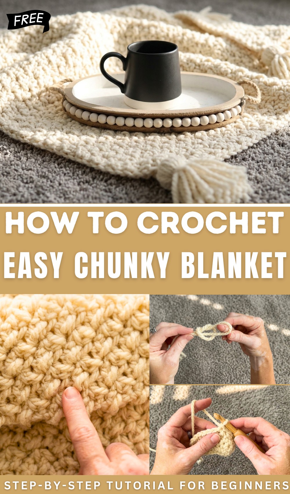 MODERN CHUNKY BLANKET EASY 1