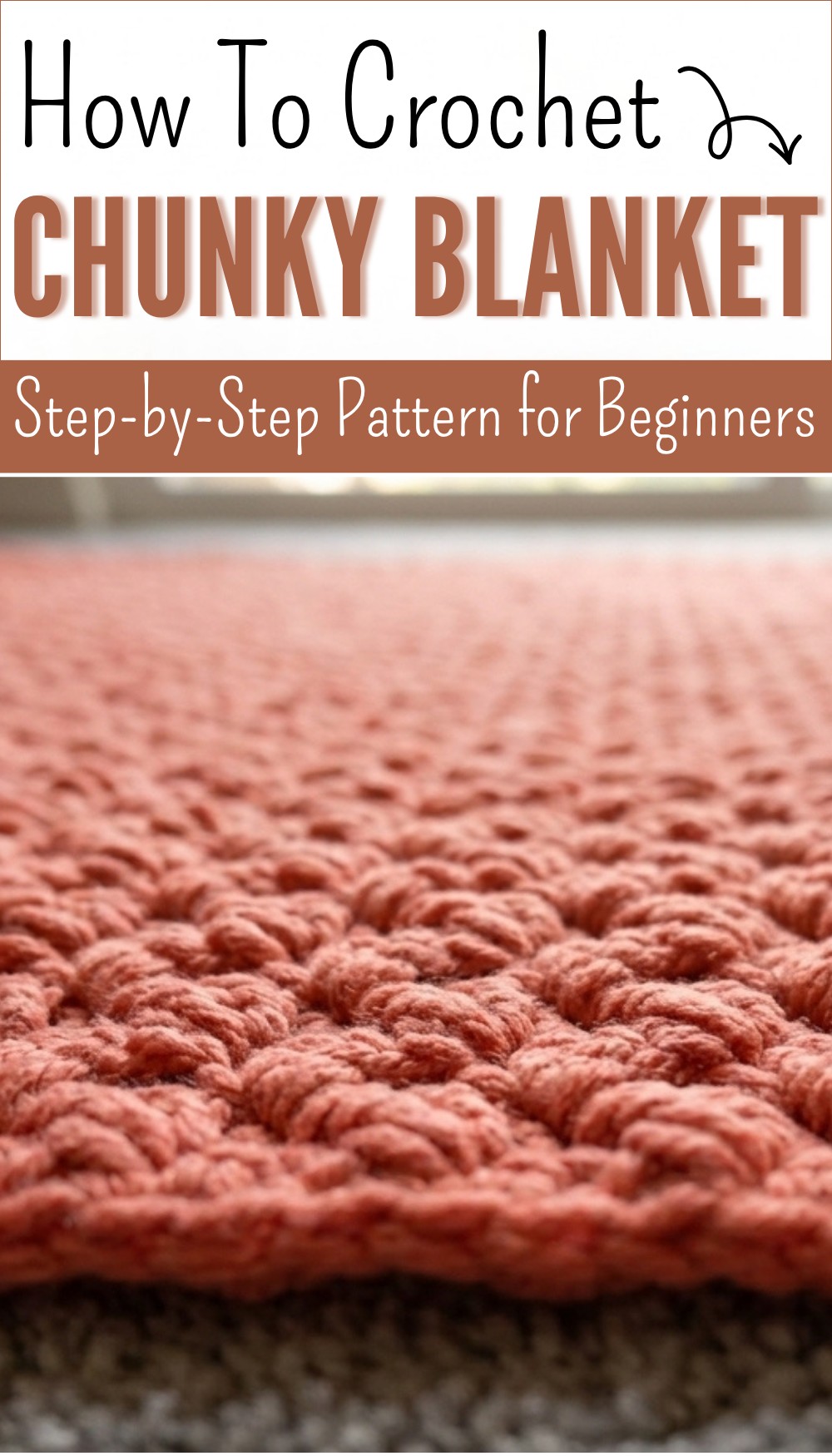 Make in a Day Crochet Chunky Blanket ! So EASY 7