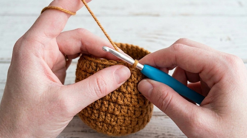 Mini Crochet Bunny Drawstring Bag for Beginners 6