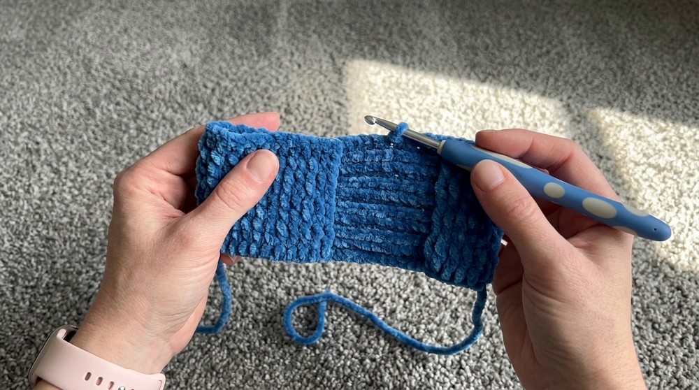 Nora's Pink Crochet Basketweave Blanket 5