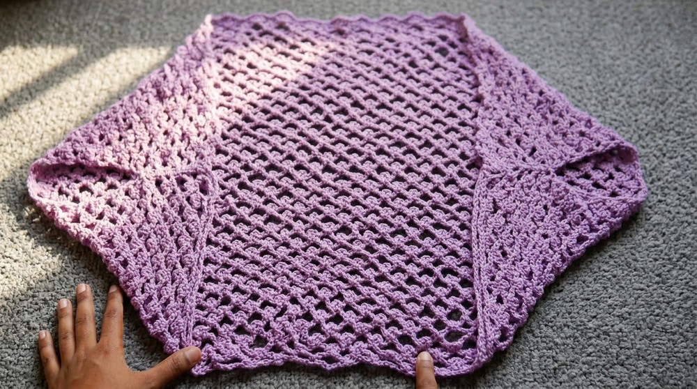 Quick crochet summer shrug pattern 8