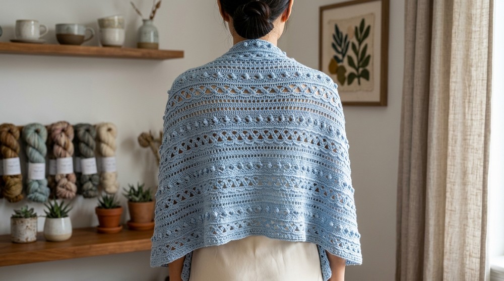 SALVIE SHAWL - Rectangular Shawl Crochet Tutorial 2