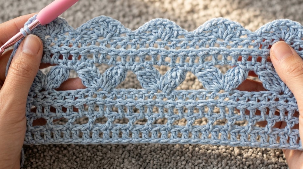 SALVIE SHAWL - Rectangular Shawl Crochet Tutorial 6