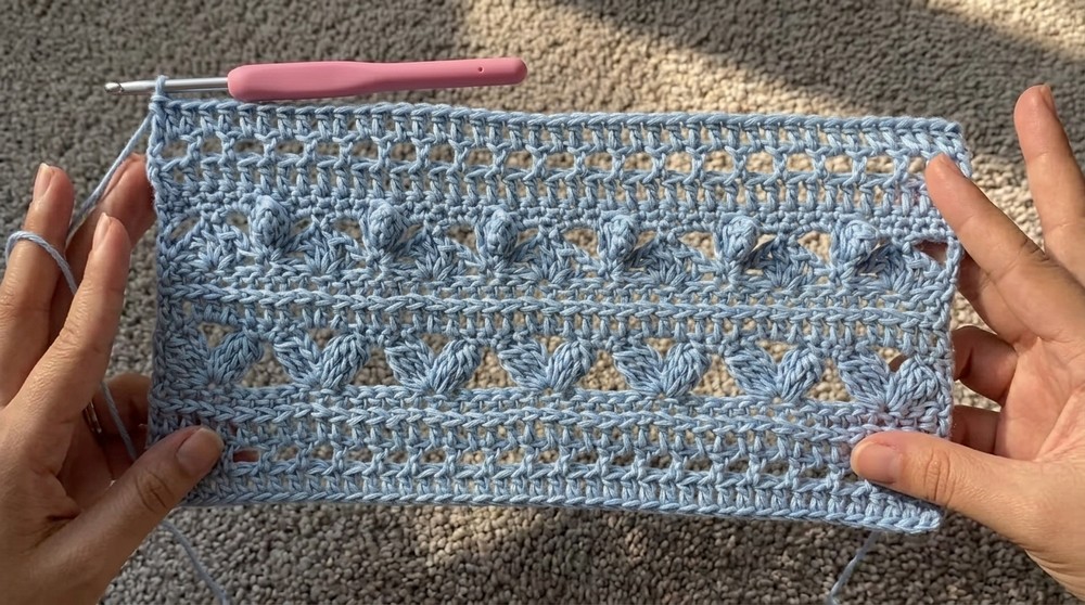 SALVIE SHAWL - Rectangular Shawl Crochet Tutorial 7