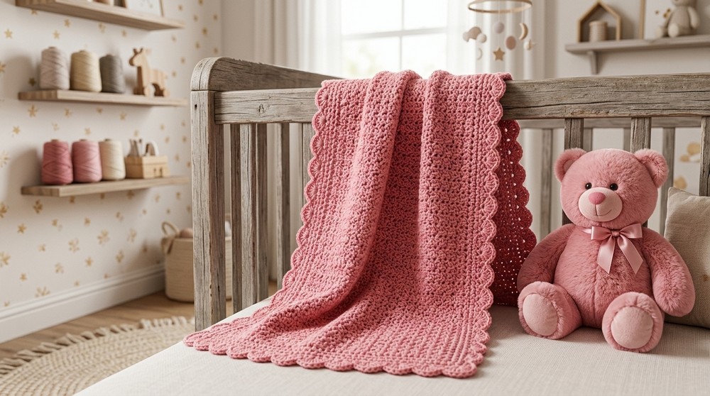 Simple Crochet Baby Blanket - A Quick & Easy 2