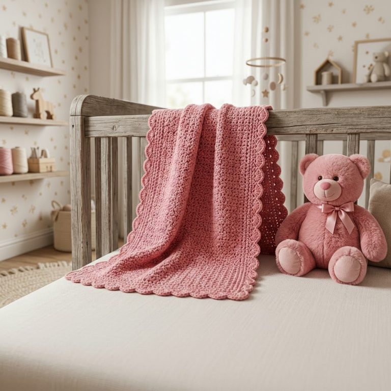 Simple Crochet Baby Blanket - A Quick & Easy 9
