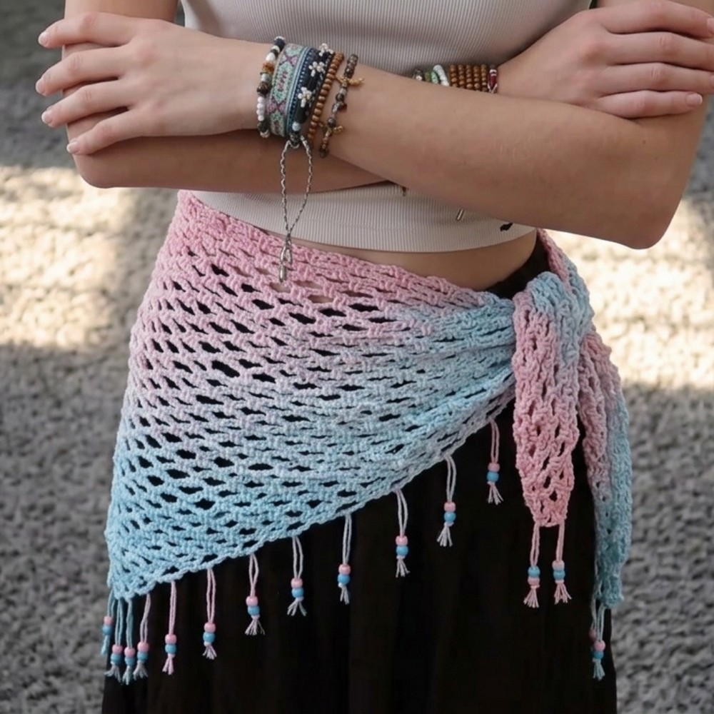 Skirt & Swimsuit Wrap Crochet Tutorial 9