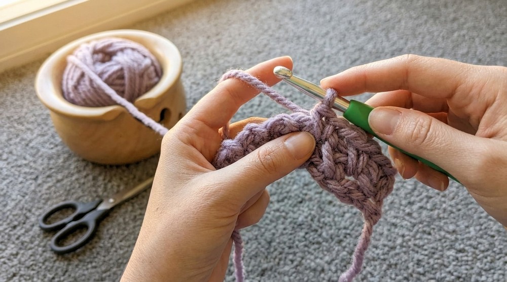 Super Cozy Crochet Striped Blanket 4