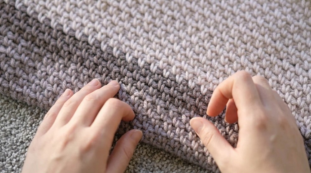 Super Cozy Crochet Striped Blanket 6