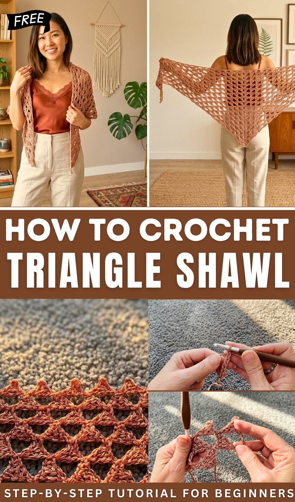 TRI TRA TRIANGLE SHAWL - FREE CROCHET PATTERN 1