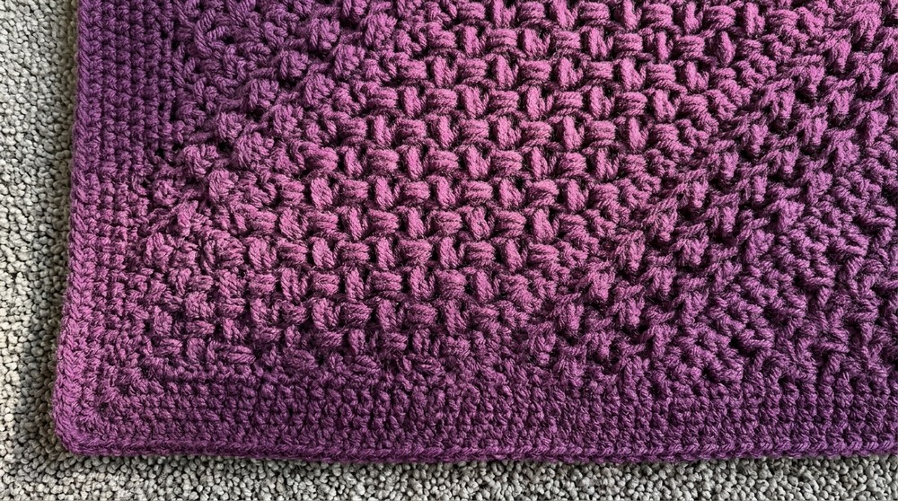 Textured Comfort Crochet Throw 2