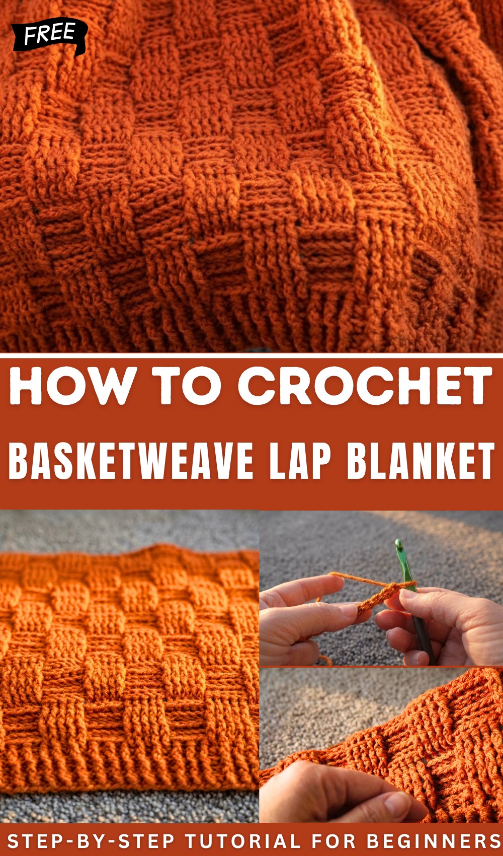 The EASY Basketweave Lap Blanket 1