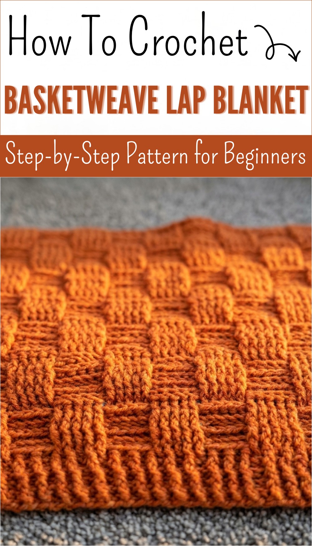 The EASY Basketweave Lap Blanket 7