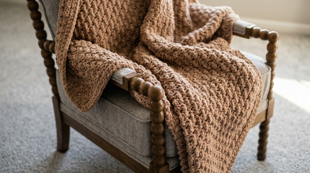 The Easiest Blanket Crochet Pattern--Just Repeat One Row 2