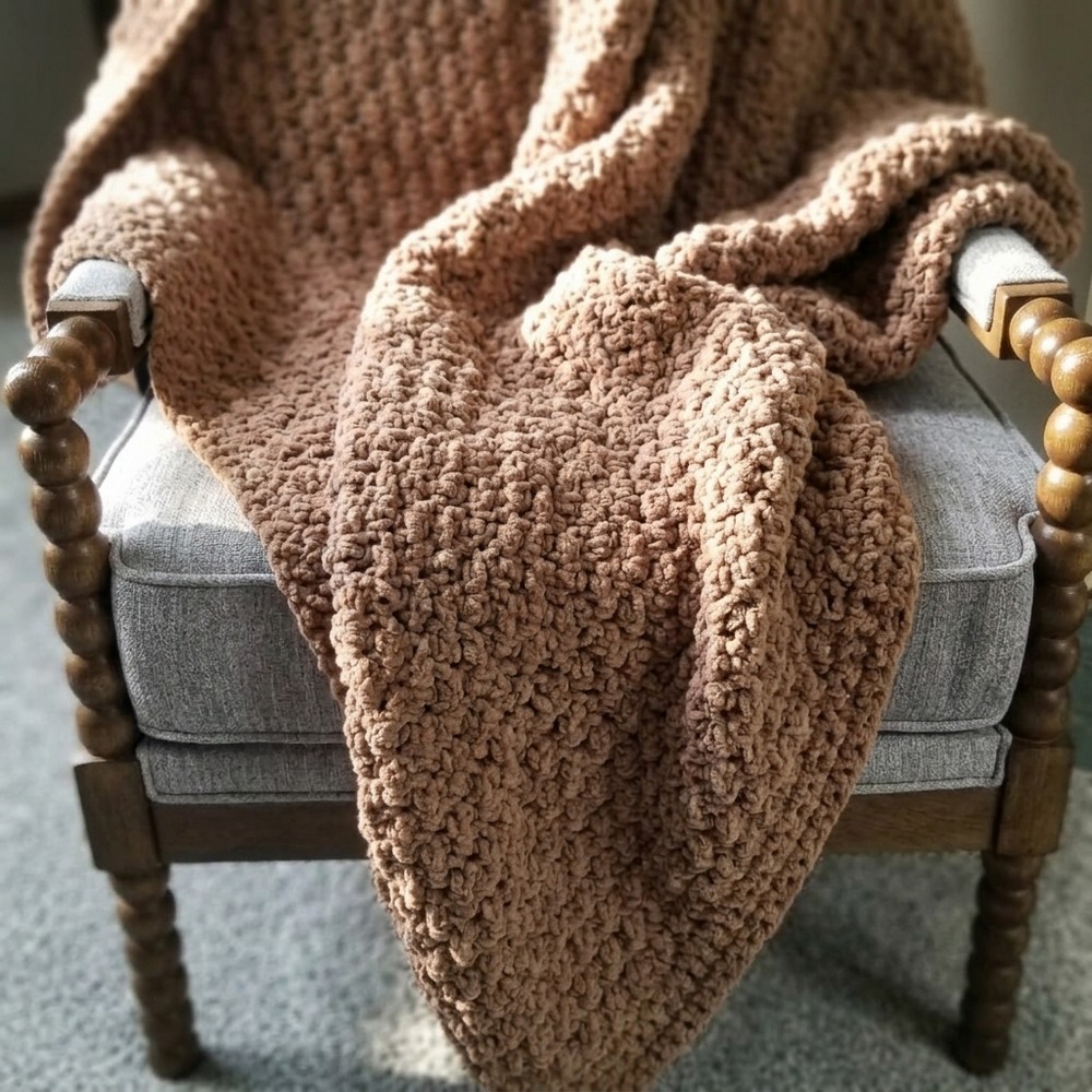 The Easiest Blanket Crochet Pattern--Just Repeat One Row 8