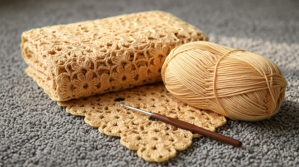 Very easy crochet square for blouses and shawls 2