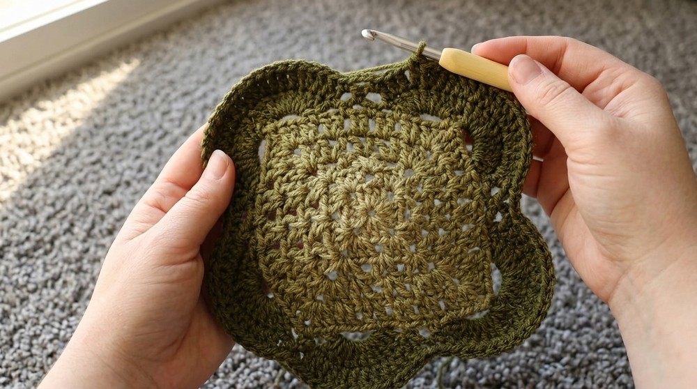 Victoria's German Shells Blanket How to crochet a blanket 5