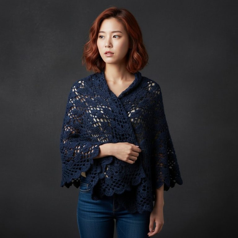 Minimalist Free Crochet Shawl Pattern to Simplify Your Look