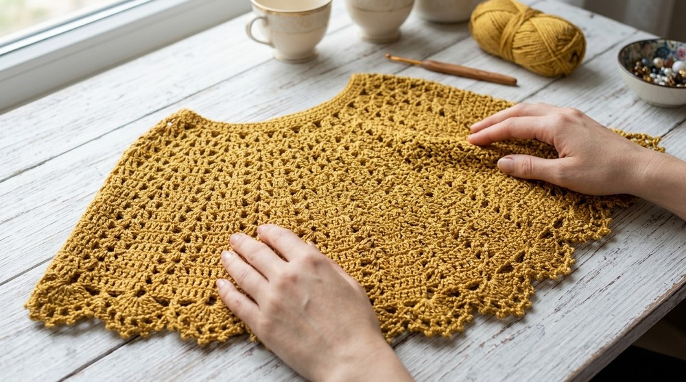 easy crochet poncho tutorial (subtitles available) 9