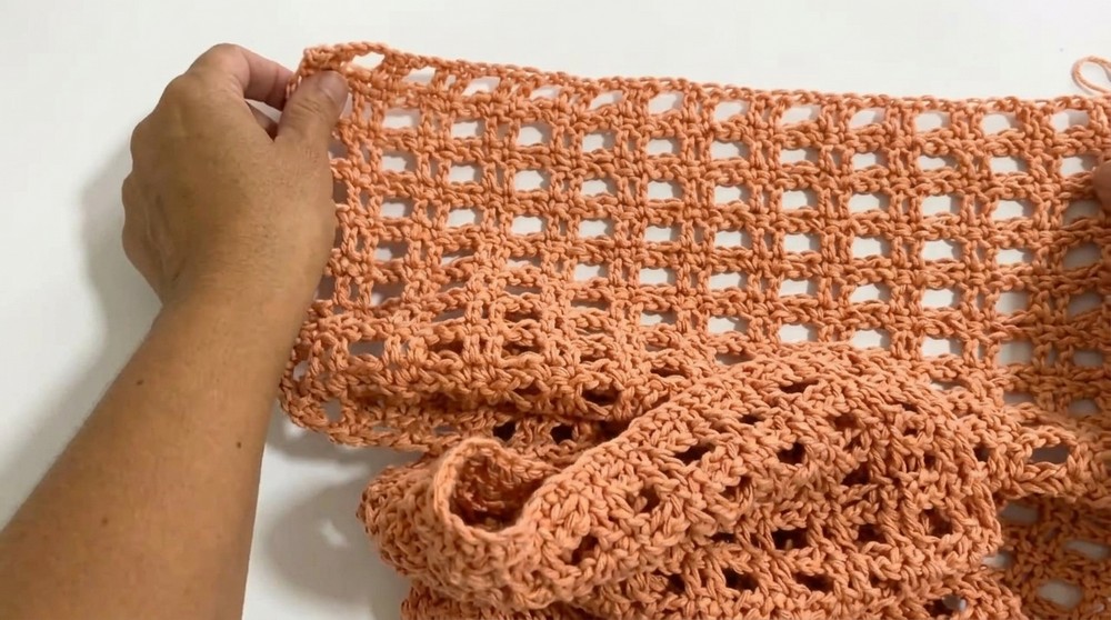 Annalisa Vest Tutorial Easy Crochet Column Stitch by Andy Handmade 5