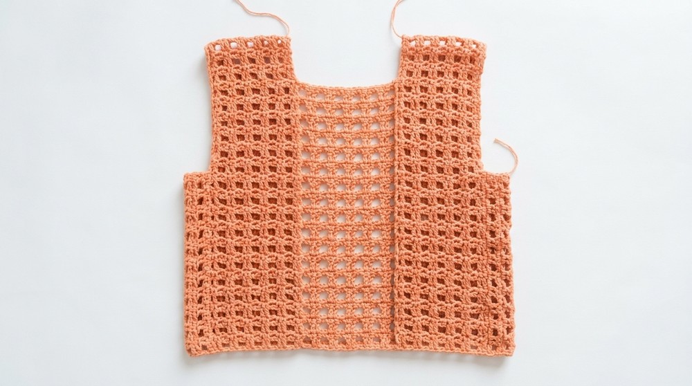 Annalisa Vest Tutorial Easy Crochet Column Stitch by Andy Handmade 6