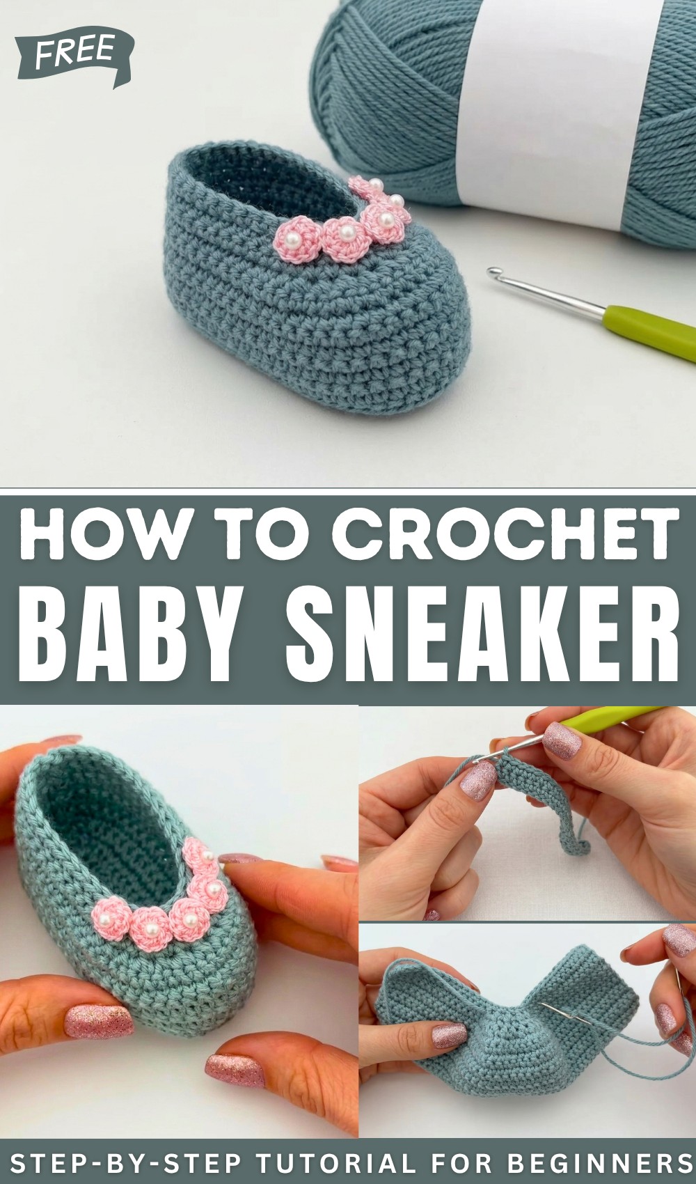 CROCHET BABY SNEAKER 1