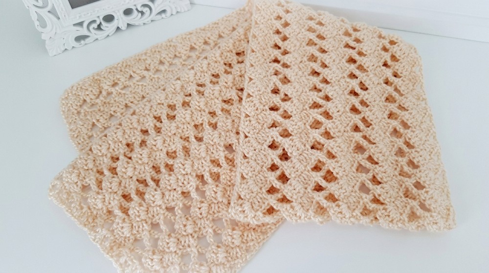 Caron Simply Soft Lace Scarf Tutorial, How to Crochet Easy Lace Scarf 2