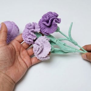 Crochet Carnation Bouquet Perfect DIY Gift for Flower Lovers! 10