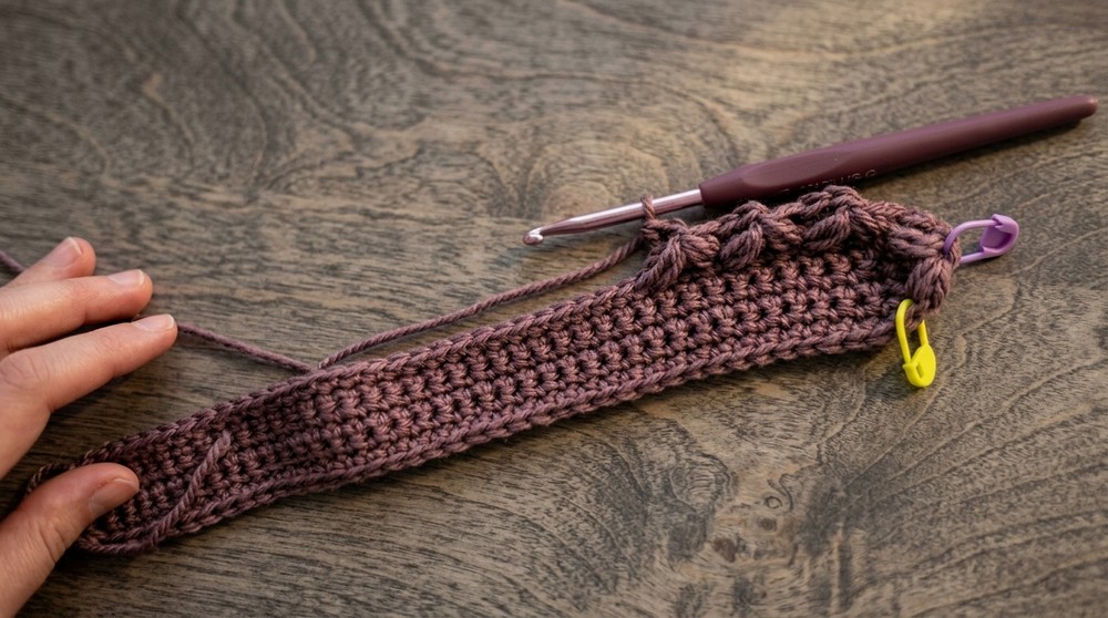 Crochet Flower Clutch Pouch Tutorial ♡ step by step 5