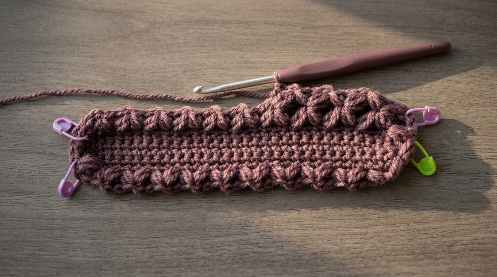 Crochet Flower Clutch Pouch Tutorial ♡ step by step 6