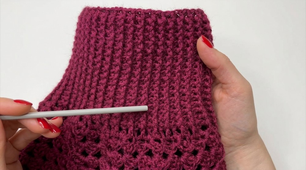 Crochet Granny Square CowlNeckwarmerShawl 5