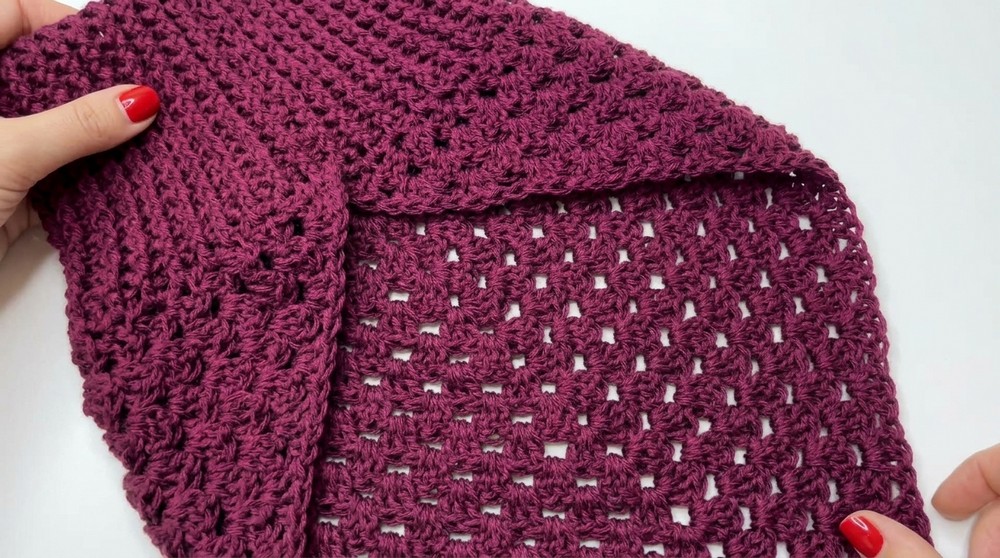 Crochet Granny Square CowlNeckwarmerShawl 6
