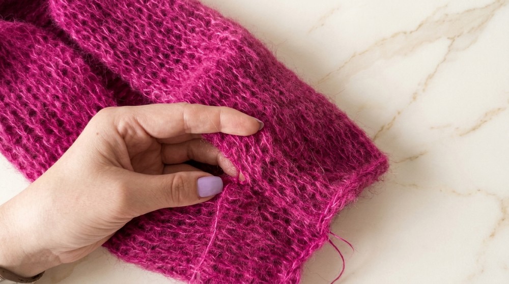 Crocheting my dream sweater with a fluffy, knitted look tutorial 6