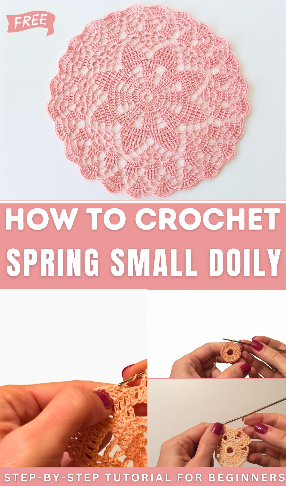 Dreaming of Spring Small Doily, Video Tutorial 1