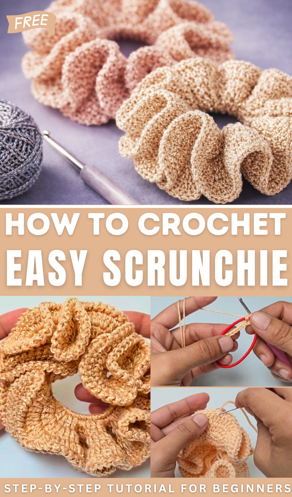 Easy Crochet Scrunchie The Perfect Handmade Gift 1