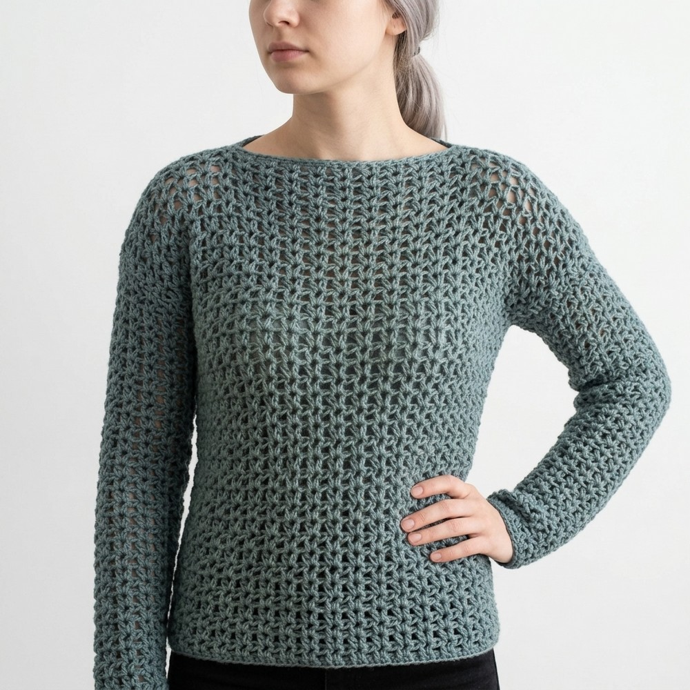 Easy Crochet Sweater 9