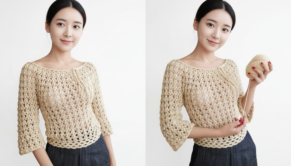 Easy crochet Stardust Jersey (step-by-step tutorial) 2