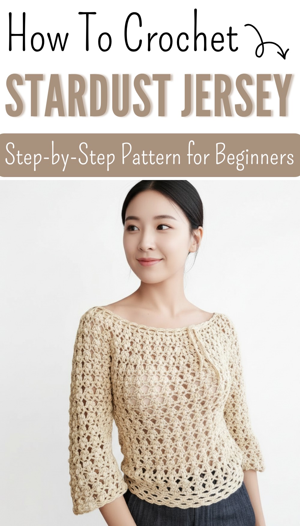 Easy crochet Stardust Jersey (step-by-step tutorial) 8
