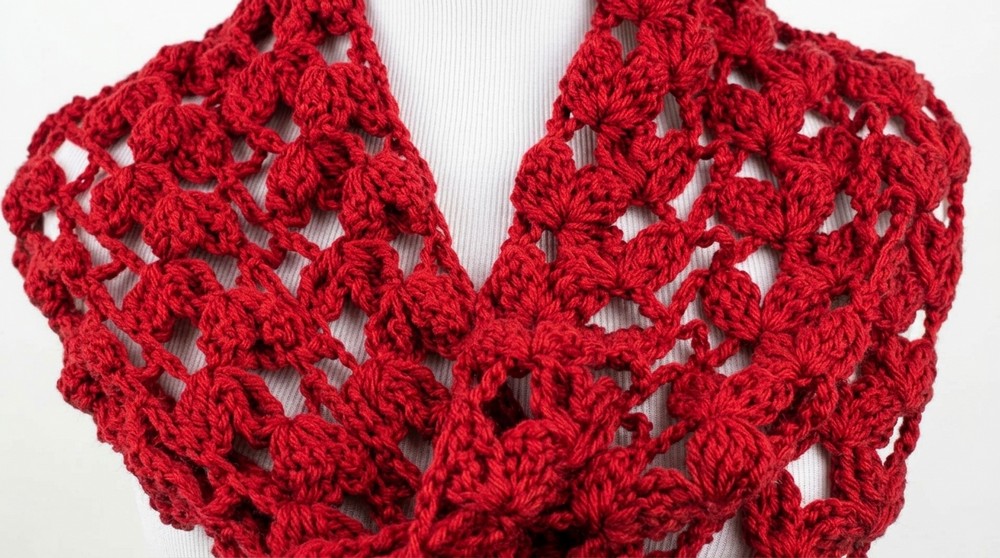 How to Crochet Lacy Leaves Spring Scarf, Advanced Beginners 2