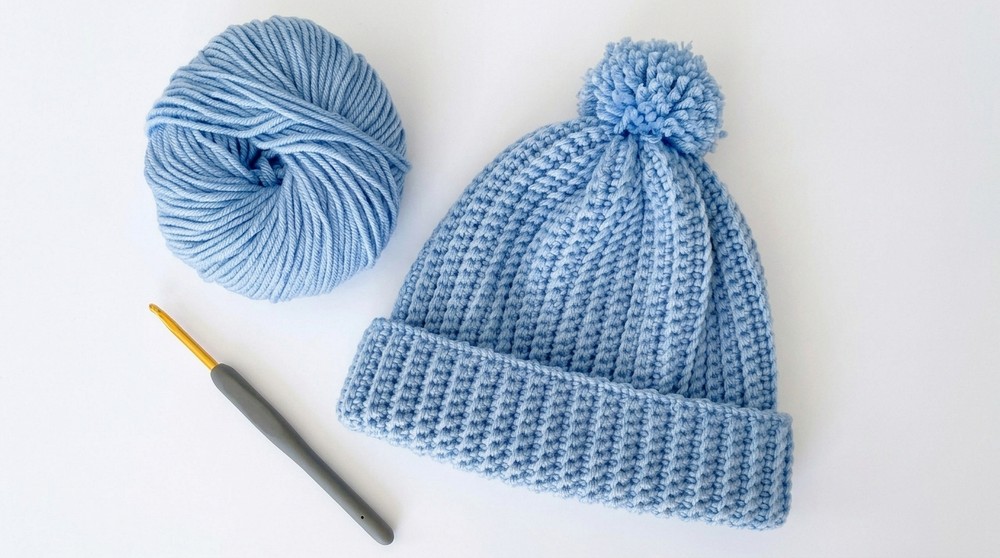 How to Crochet a Baby Hat Step by Step Learn in 3-Minute Video 2