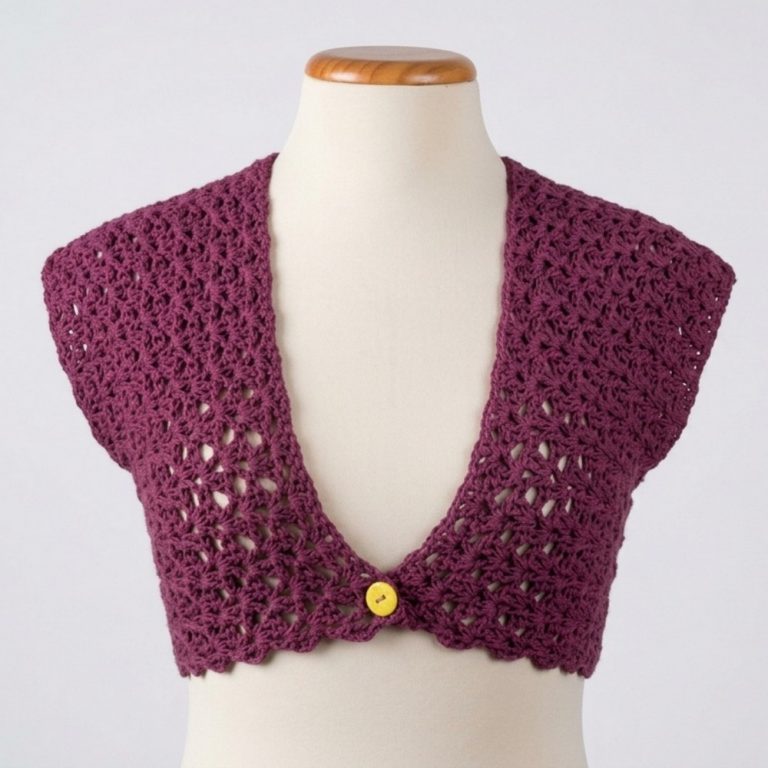 How to Crochet a Bolero for Beginners Step by Step 8