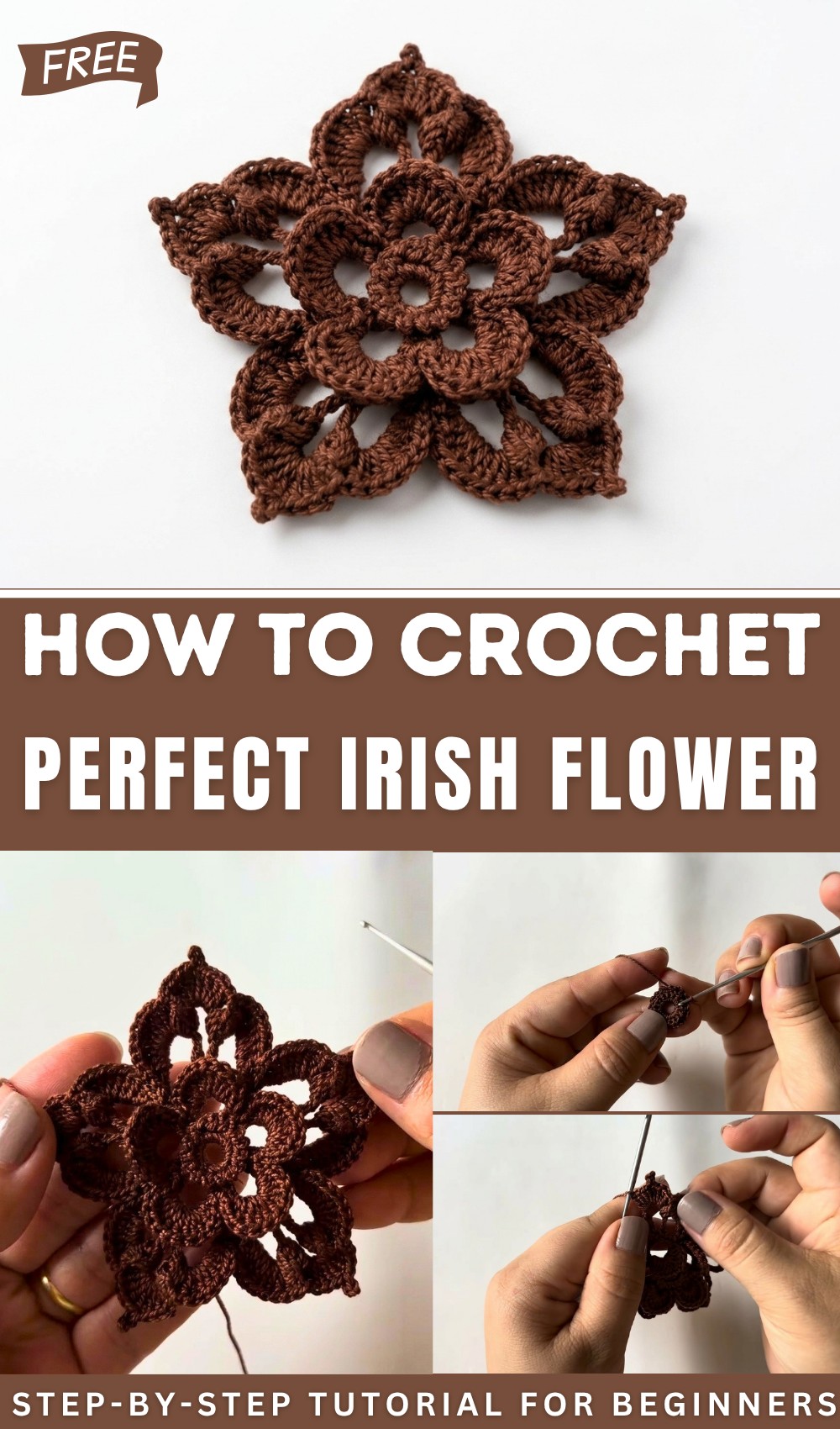 Irish Crochet Flower 1