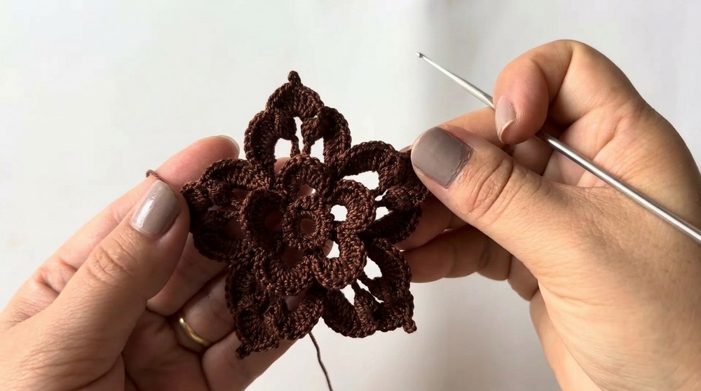 Irish Crochet Flower 7