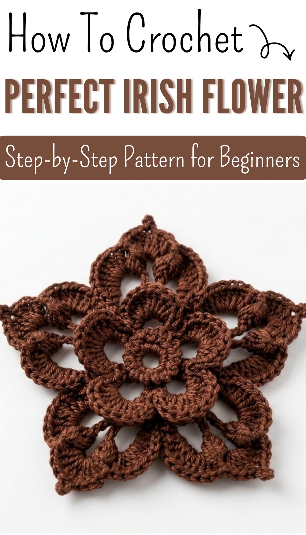 Irish Crochet Flower 8