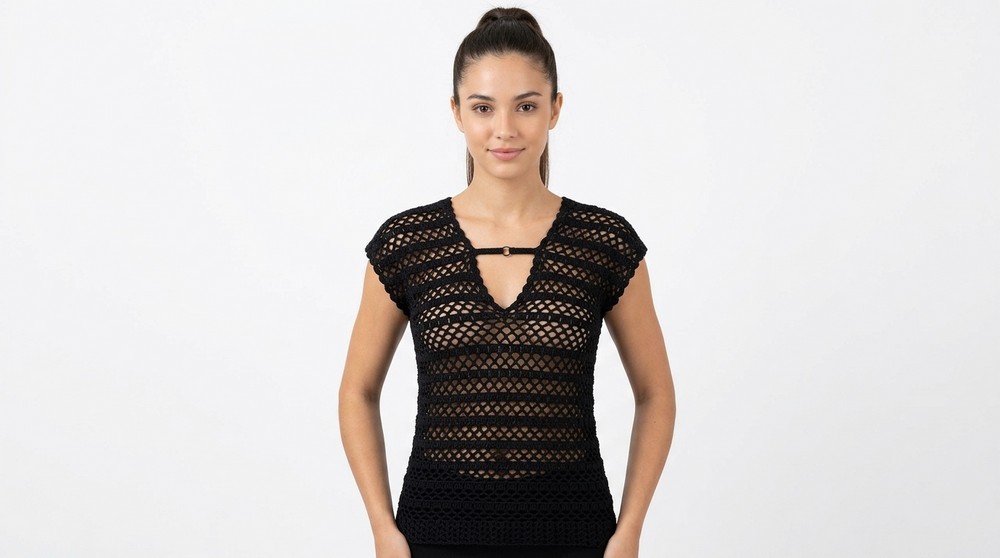 Isa blouse in simple and easy crochet, piece 1 2