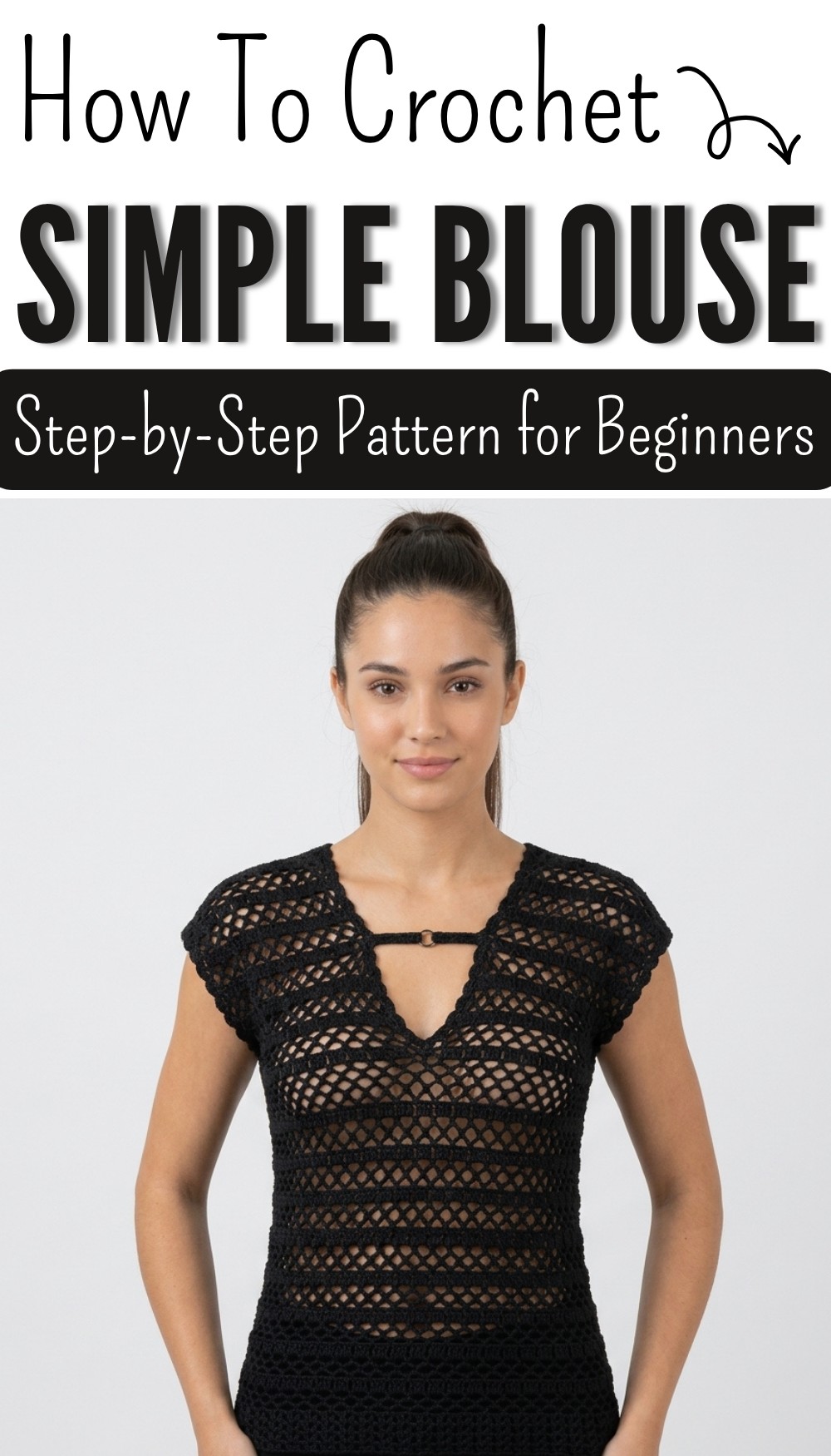 Isa blouse in simple and easy crochet, piece 1 7