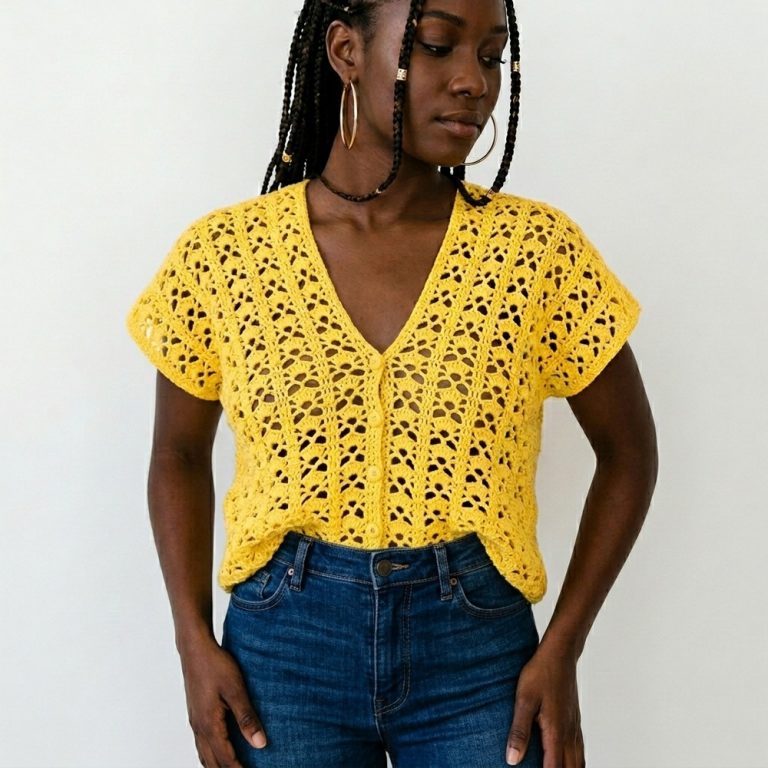 LOVE&LACE TEE How to crochet Step by Step Tutorial 9
