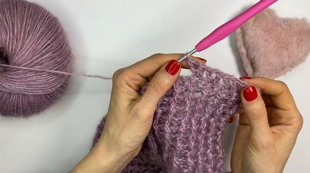 Lilac crochet sweater - easy handmade crochet tutorial 5